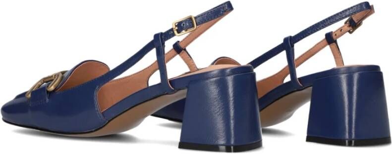 Bibi Lou Blauwe Slingbacks met Blokhak Blue Dames