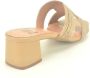 Bibi Lou Camel Raffia Muil O. DH. 4cm Beige Dames - Thumbnail 2