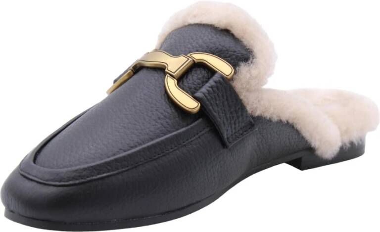 Bibi Lou Gator Slipper Black Dames