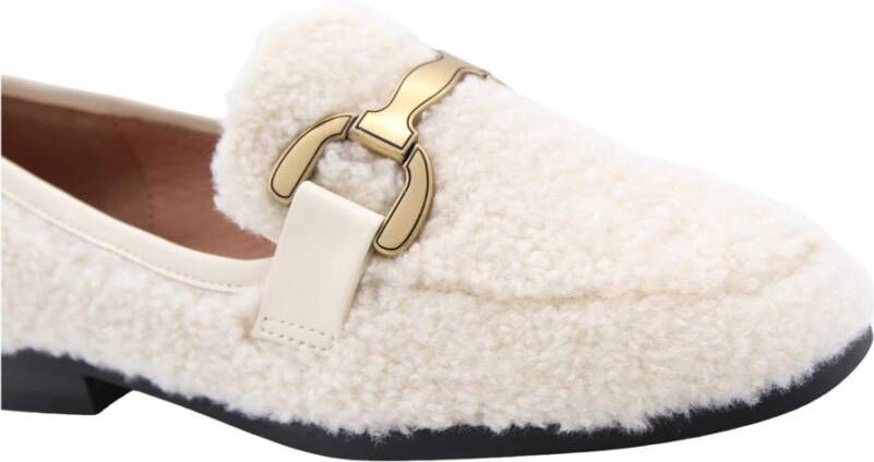 Bibi Lou Gaviaal Mocassin Schoenen White Dames