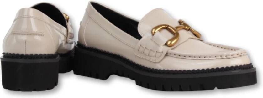 Bibi Lou Gouden Bit Loafer in Kamerkleur Beige Dames