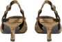 Bibi Lou Gouden Fluwelen Sandalen met Gespdetail Beige Dames - Thumbnail 4