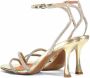 Bibi Lou Gouden Leren Sandalen 9cm Hak Yellow Dames - Thumbnail 3