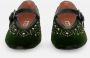 Bibi Lou Groene Velvet Mary Jane Schoenen Green Dames - Thumbnail 3