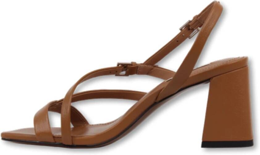 Bibi Lou Hazel Blokhak Sandalen Brown Dames