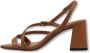 Bibi Lou Hazel Blokhak Sandalen Brown Dames - Thumbnail 2