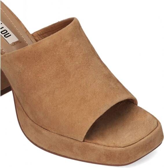 Bibi Lou Heeled Mules Bruin Dames