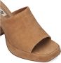 Bibi Lou Bruine Suède Open Teen Sandalen met 8cm Hak Brown Dames - Thumbnail 3