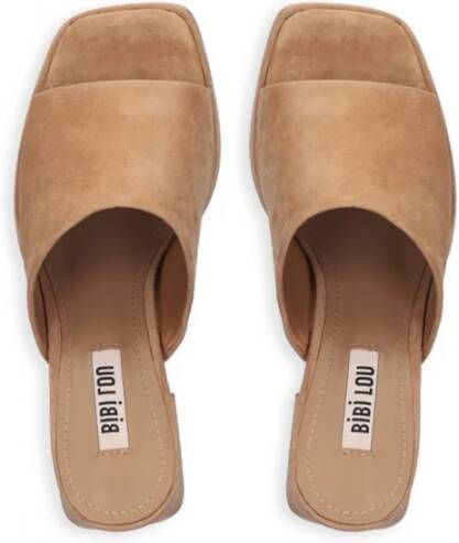 Bibi Lou Heeled Mules Bruin Dames