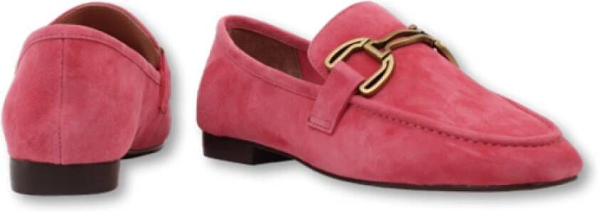 Bibi Lou Leren Loafers Elegante Stijl Red Dames