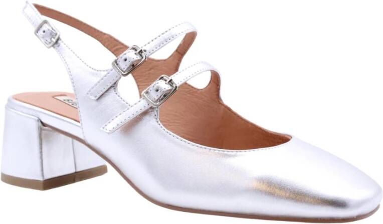 Bibi Lou Elegante Mary Jane Slingback Hakken Gray Dames