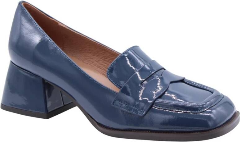 Bibi Lou Melkslang Patroon Stijlvolle Pumps Blue Dames