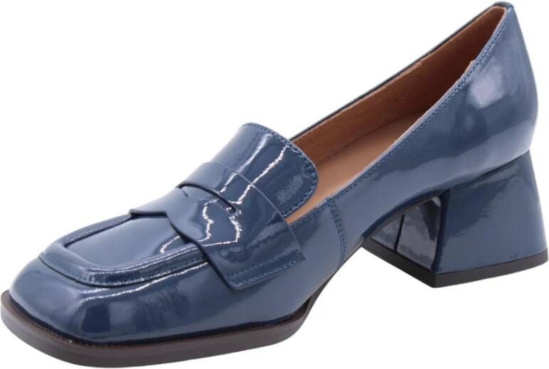 Bibi Lou Melkslang Patroon Stijlvolle Pumps Blue Dames