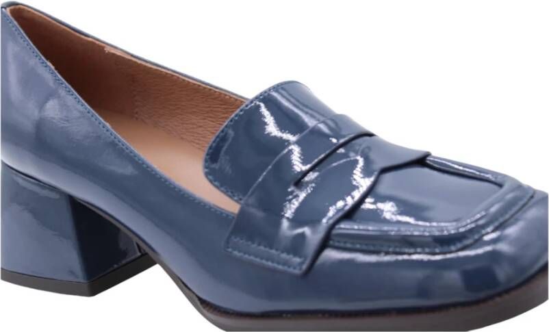 Bibi Lou Melkslang Patroon Stijlvolle Pumps Blue Dames