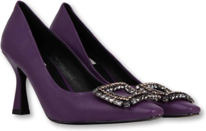 Bibi Lou Paarse pump met eye catcher Purple Dames