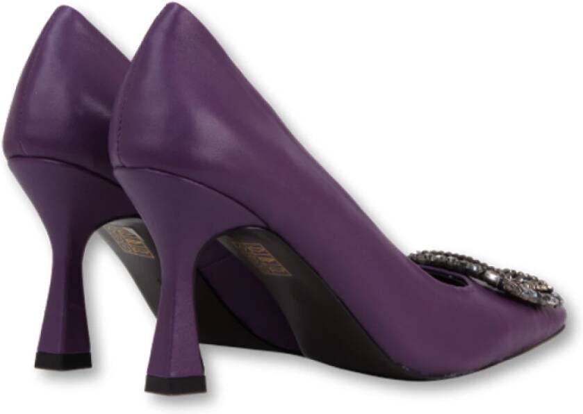 Bibi Lou Paarse pump met eye catcher Purple Dames