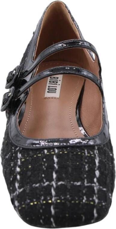 Bibi Lou Serpentina Mary Jane Ballerina Schoenen Black Dames