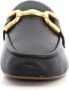 Bibi Lou Zwarte Loafer met Gouden Detail Black Dames - Thumbnail 9