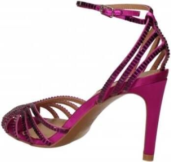 Bibi Lou Sierlijke Leren Sandalen Pink Dames