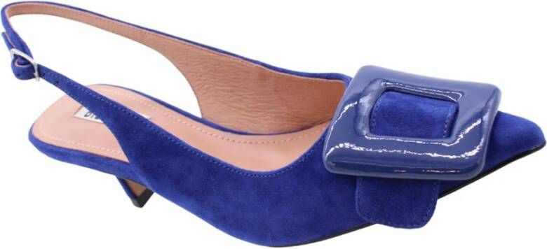 Bibi Lou Elegante Slingback Pumps Blue Dames