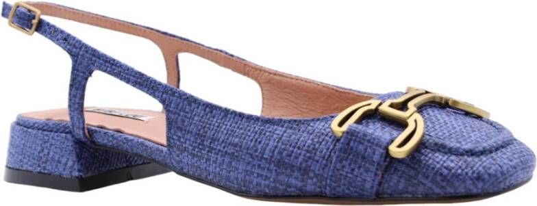 Bibi Lou Elegante Slingback Ballerina Blue Dames