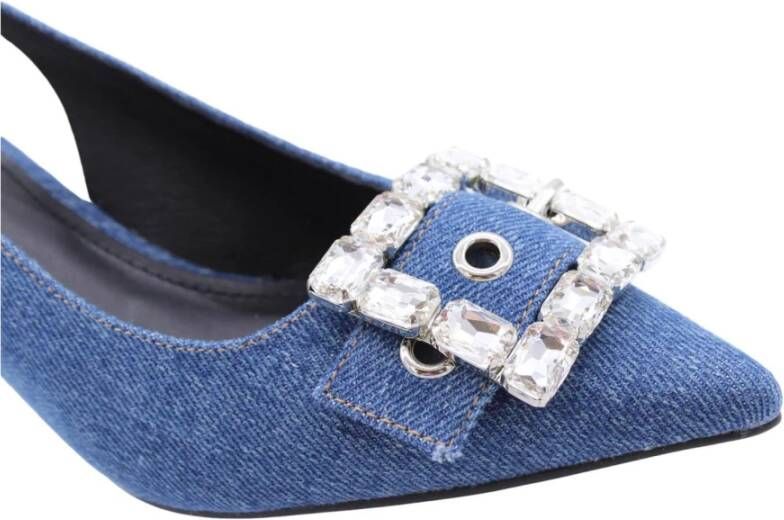 Bibi Lou Elegante Slingback Hakken Blue Dames