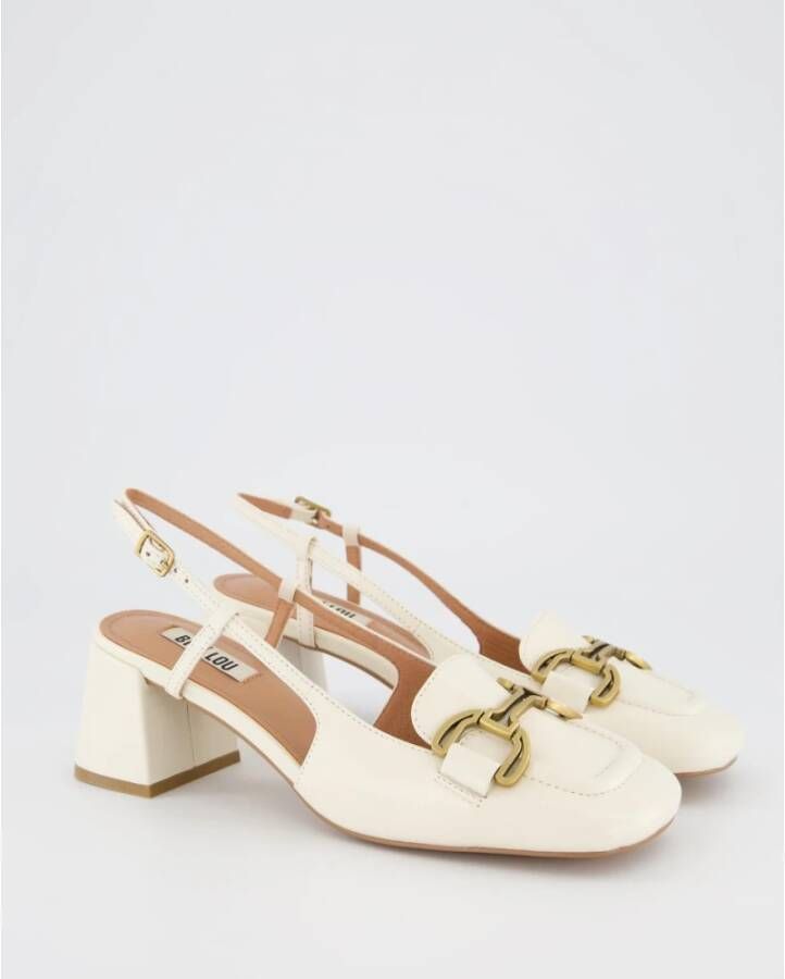 Bibi Lou Slingback Sandalen Wit White Dames