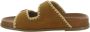 Bibi Lou Stijlvolle Zomer Slippers Brown Dames - Thumbnail 12