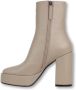 Bibi Lou Stijlvolle Velvet Pumps Beige Dames - Thumbnail 2