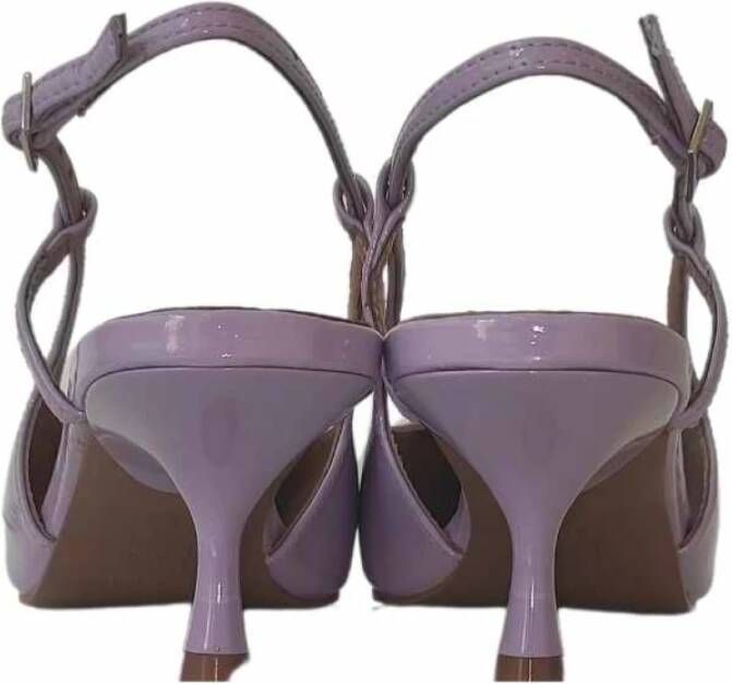 Bibi Lou Vierkante Neus Lakleren Sandalen Purple Dames