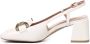 Bibi Lou Witte Leren Slingback Sandalen met Ketting White Dames - Thumbnail 4