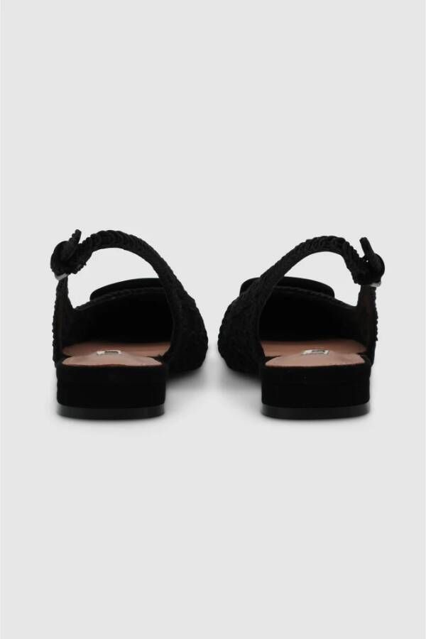 Bibi Lou Zwarte Sandalen Puntige Neus Black Dames