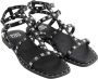 Bibi Lou Zwarte Studs Leren Sandalen Black Dames - Thumbnail 5