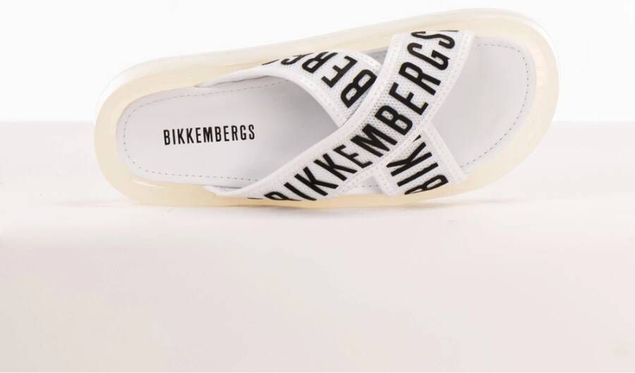 Bikkembergs Dames Strappy Sandalen Wit Zomer White Dames