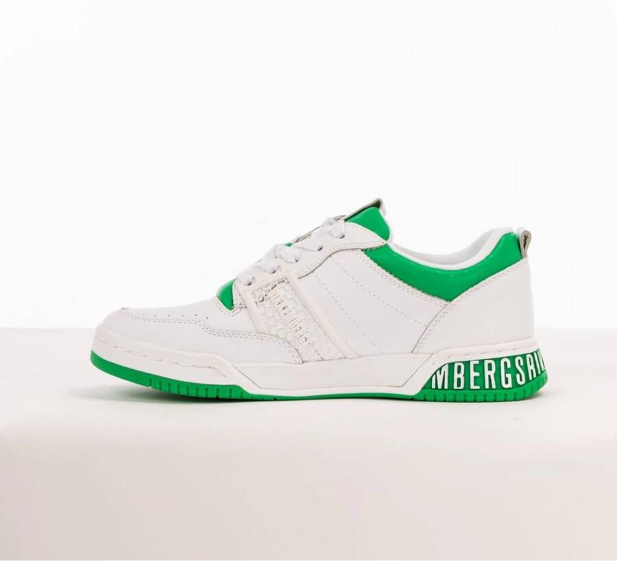 Bikkembergs Heren Sneakers Wit Groen Green Heren