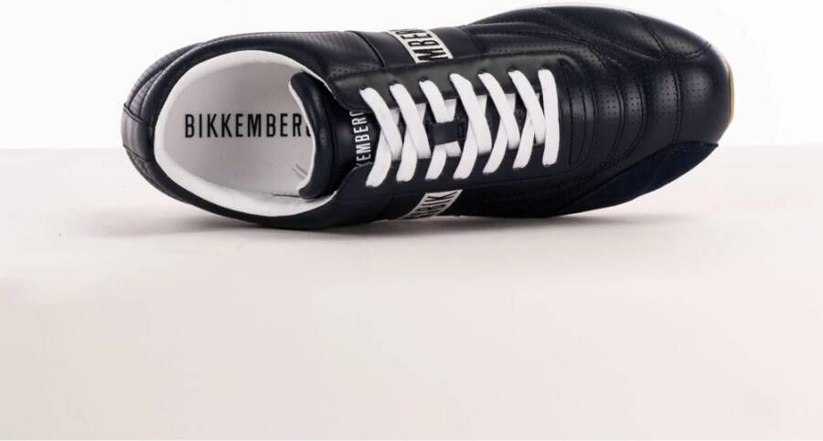 Bikkembergs Lage Top Veterschoenen voor Mannen Blue Heren