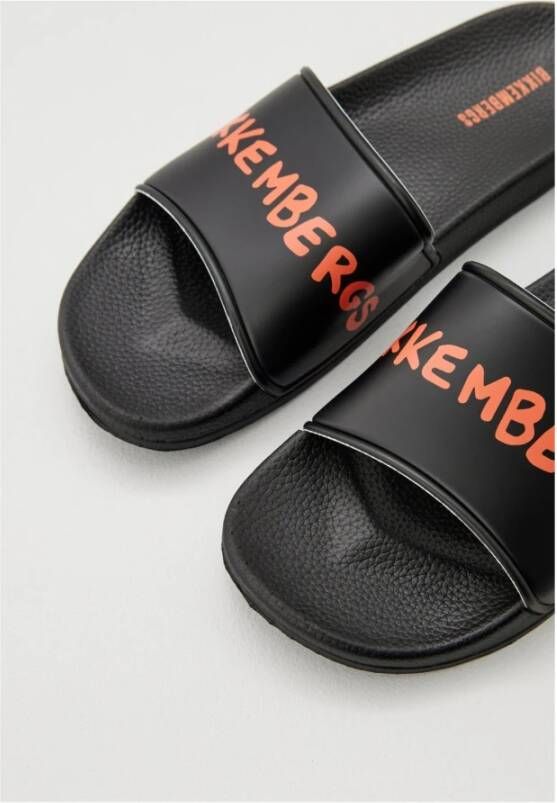 Bikkembergs Platte Schoenen PVC Logo Print Black Heren