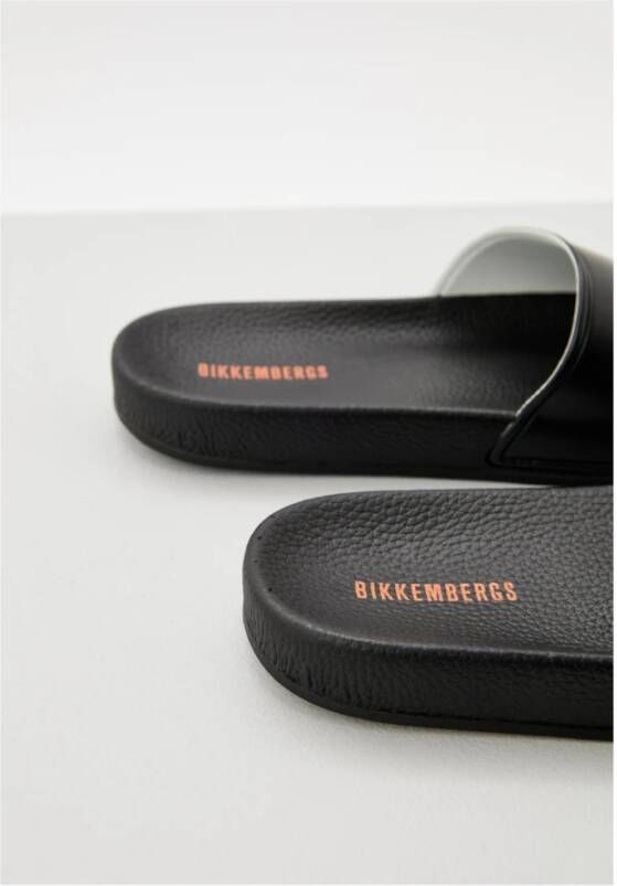 Bikkembergs Platte Schoenen PVC Logo Print Black Heren