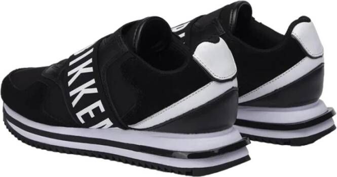 Bikkembergs Zwarte Casual Leren Sneakers Black Dames