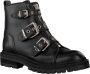 Billi Bi Zwarte Bikerboot met Zilveren Details Black Dames - Thumbnail 3