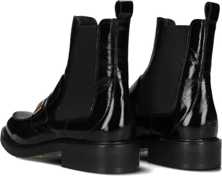 Billi Bi Zwarte Leren Chelsea Boots Black Dames