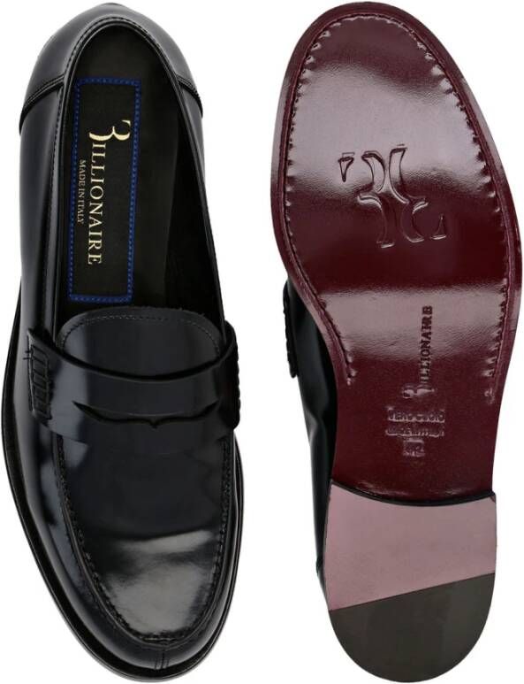 Billionaire Stijlvolle Loafers voor Mannen Black Heren