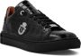 Billionaire Zwarte Leren Sneakers Casual Trainers Black Heren - Thumbnail 2