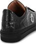 Billionaire Zwarte Leren Sneakers Casual Trainers Black Heren - Thumbnail 3