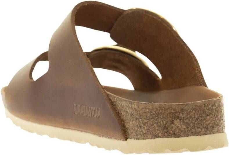 Birkenstock Oiled Leather Slipper Brown Dames