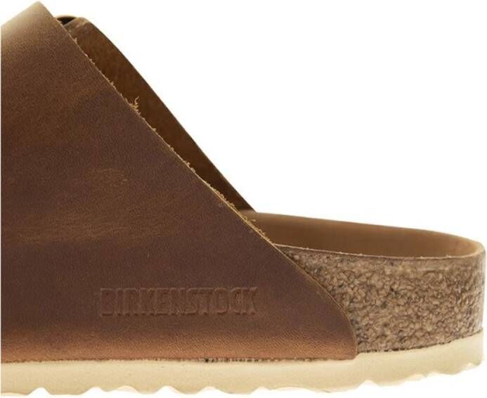 Birkenstock Oiled Leather Slipper Brown Dames