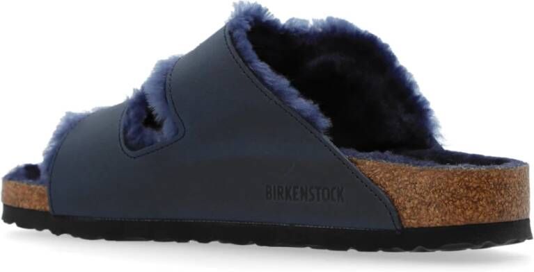 Birkenstock Arizona Big Buckle Slides Blue Dames