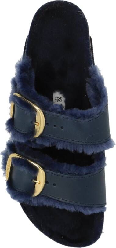 Birkenstock Arizona Big Buckle Slides Blue Dames