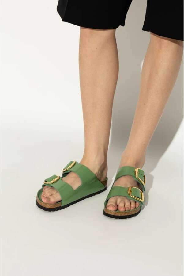 Birkenstock Arizona Big Buckle Slides Green Dames