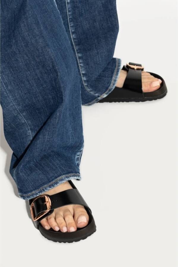 Birkenstock Arizona Big Buckle Slippers Black Dames